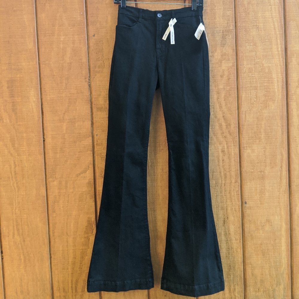 J. Brand Isabella high rise black flare leg